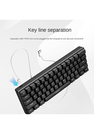 Rgb %60 Küçültülmüş Mekanik Rgb Klavye