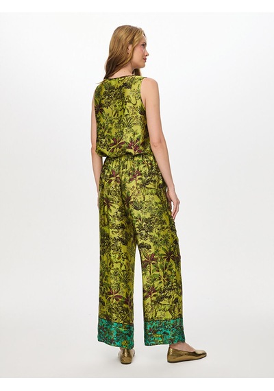 Faik Sönmez Beli Lastikli Jungle Desen Wıdeleg Fit Viskon Pantolon W27pnt004 Uw27pnt004196 Matcha Faik Sönmez Beli Lastikli Jungle Desen Wıdeleg Fit Viskon Pantolon W27pnt004 Uw27pnt004196 Matcha