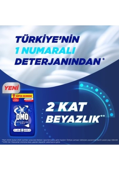 Beyaz Çamaşırlar İçin Toz Deterjan 9 Kg