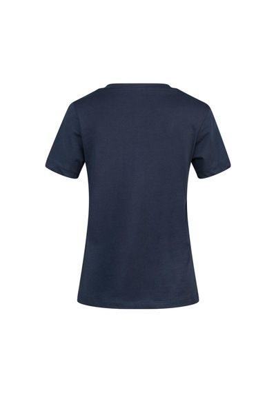 2as Alone Baskılı V Yaka Kadın T-shirt 406 Lacivert