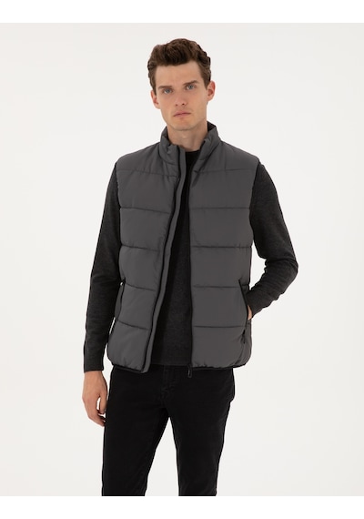 Pierre Cardin Erkek Gri Mont Yelek 50313937-vr024 Gri