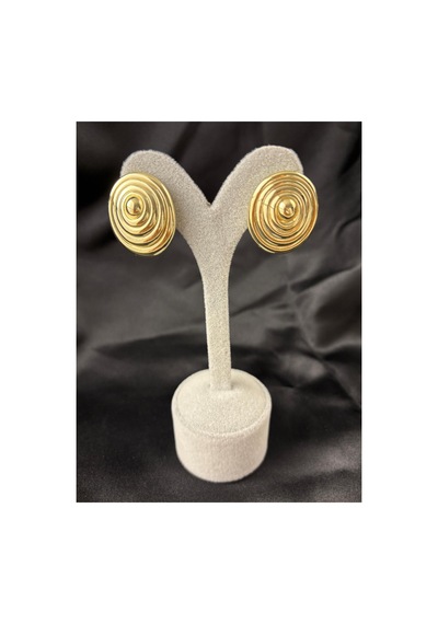 Aura Halka / Spiral Vintage Küpe Gold Gold