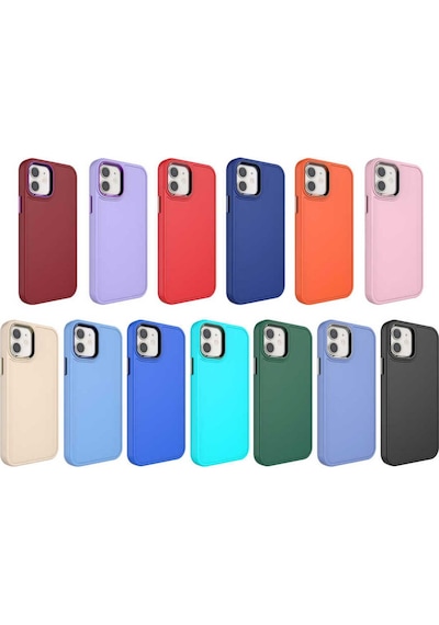 Apple Uyumlu iPhone 11 Metal Çerçeve Ve Buton Tasarımlı Sert Adamaxaksesuar Botox Kapak Pembe Açık