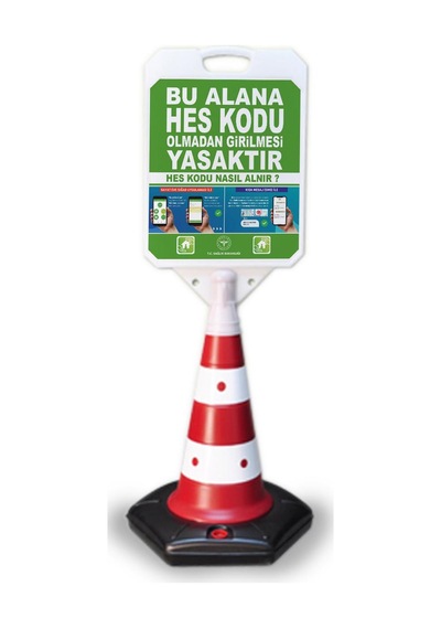 Bu Alana Hes Kodu Olmadan Girilmez Uyarı Dubası