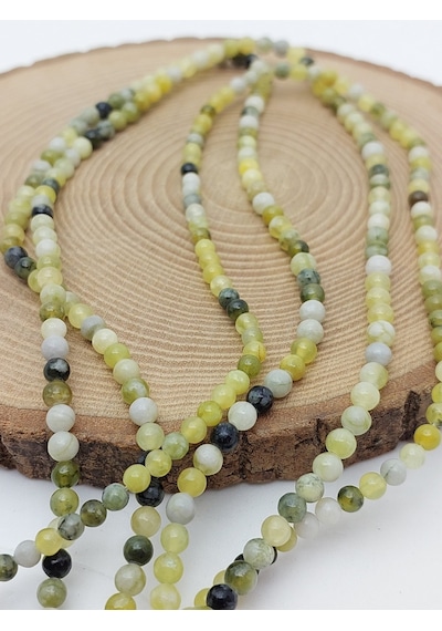 Peridot Zebercet Taşı Nane Yeşili Dizi 4-4,5mm Aralığu 62258 Çok REnkli
