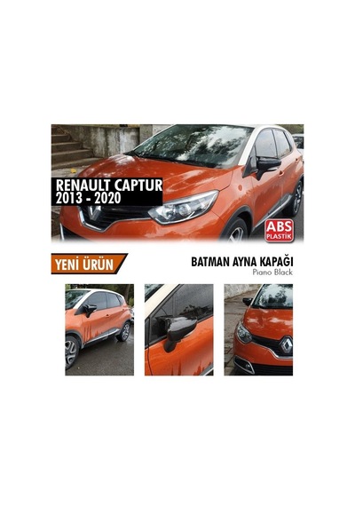 Renault Captur (2013-2020) Yarasa Ayna Kapağı (Piano Black)