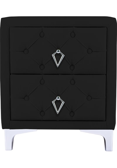 Ruby 2 Çekmeceli Komodin-silver Model Kapitoneli Yatak Odası Iki Çekmeceli Komodin&şifonyer Modeli Siyah Ruby 2 Çekmeceli Komodin-silver Model Kapitoneli Yatak Odası Iki Çekmeceli Komodin&şifonyer Modeli Siyah