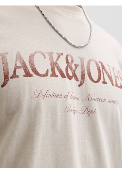Jack & Jones Erkek Gögüs Logo Baskili Tisört - Devin - 12290173 Çok Renkli