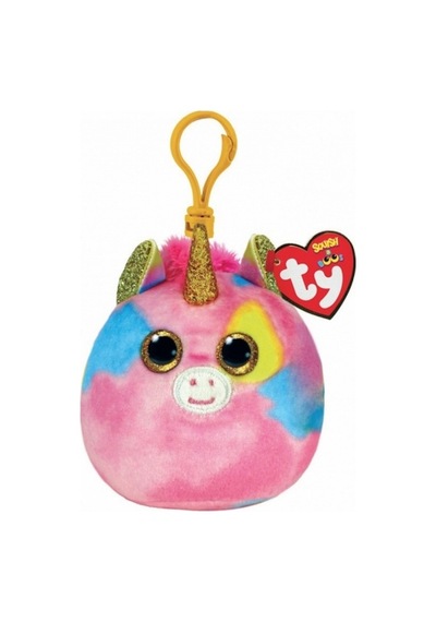 Ty Squishy Beanies Peluş Unicorn Anahtarlık Fantasia Pembe