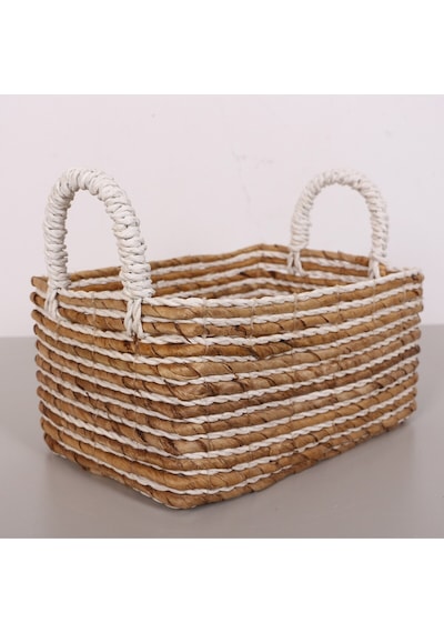 Yenice Muz Lif El Yapımı Küçük Sepet 23x32x16x23 Cm Cm Naturel