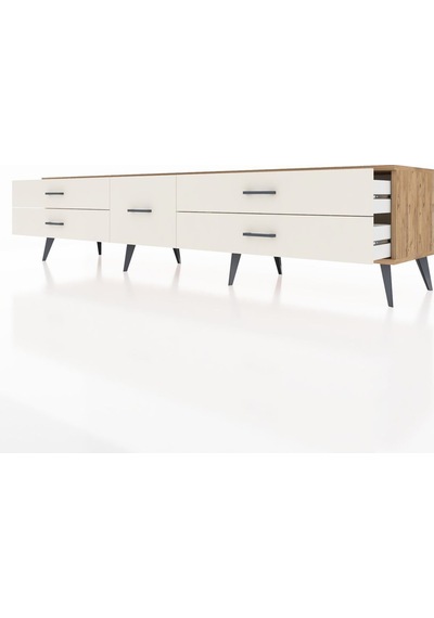 Hyperion Tv Ünitesi 5 Çekmeceli 220x44x51 Çam-aytaşı Aytası/aytası - Atlas Çam Hyperion Tv Ünitesi 5 Çekmeceli 220x44x51 Çam-aytaşı Aytası/aytası - Atlas Çam