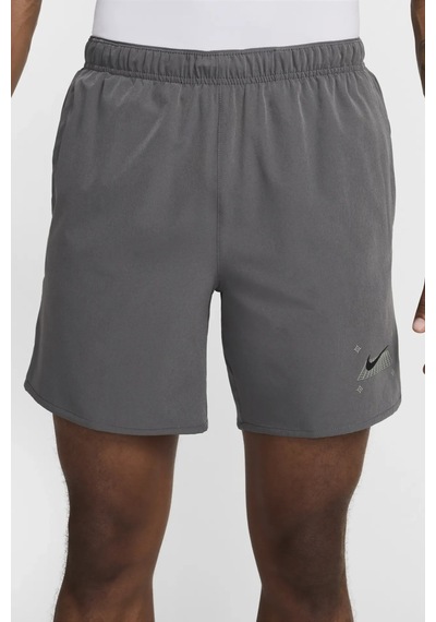 Nike Challenger Grid Mens Running Shorts Slip Astarlı Erkek Koşu Antreman Şortu Gri