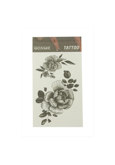 Zenviac456 Gül Tattoo Dövme Sticker Zenviac45678 Beyaz