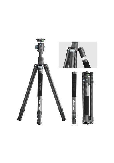 Ulanzi Mt-61 Carbon Fiber Hafif Taşınabilir Travel Tripod Monopod