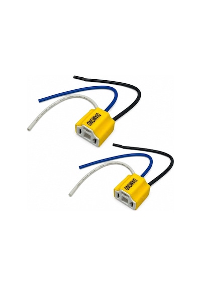 Atom Far Fişi H4 Ampul Soketi 1.5 Mm Kablolu Yanmaz Porselen 2 Ad
