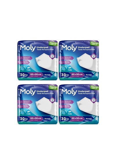 Moly Yatak Koruyucu Örtü 60x90 Cm 120'li