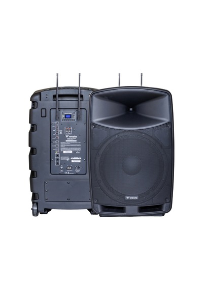 Westa Wap-15505 400 Watt 15 2 Yollu 2 El Telsiz Mikrofonlu Blueto