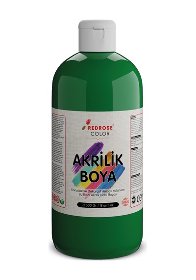 Red Rose Yeşil Akrilik Boya 500  G