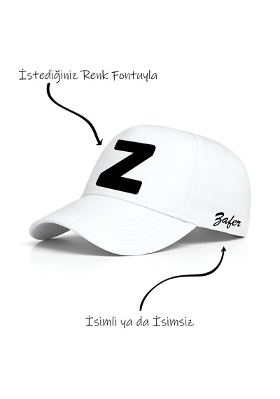 Ogc Z Harfi Unisex Şapka Beyaz