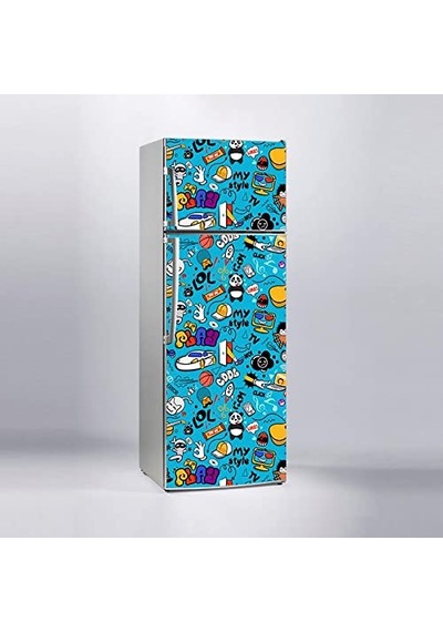 Buzdolabı Sticker Kaplama Dolap Kaplama Etiketi Lol Play Diğer