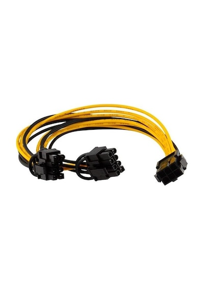Pcı Express 6-Pin To 2X6 + 2-Pin 6-Pin / 8-Pin Gpu Power Güç Ka