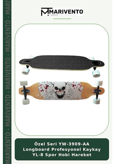 Özel Seri Yw-3909-aa Longboard Profesyonel Kaykay Yl-8 Spor Hobi Hareket Çok Renkli