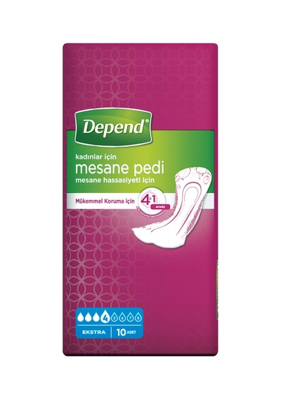 Depend Mesane Pedi Kadın Ekstra 10'lu - 5 Adet Tarı