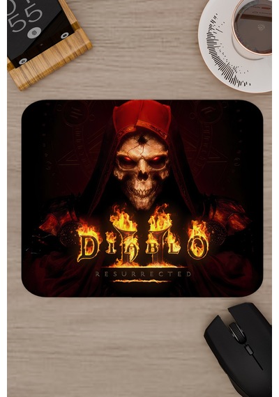Diablo Kaymaz Dikişli Kauçuk Oyuncu Mousepad V5 - 22x18 Gaming Mouse Pad Fare Altlığı