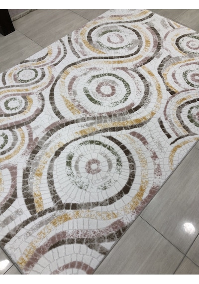 Dinarsu Halı Bodrum Br 018 Pudra Sarı 150X233 Renkli 4 M2 Halı !