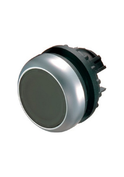Eaton M22-dr-s Push-button,flush,black,stay-put- R
