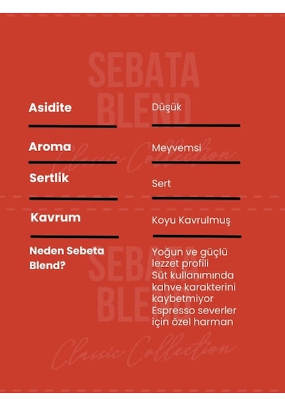 Addis Ababa Sebata Blend Espresso Kahve 1000 Gr Çekirdek