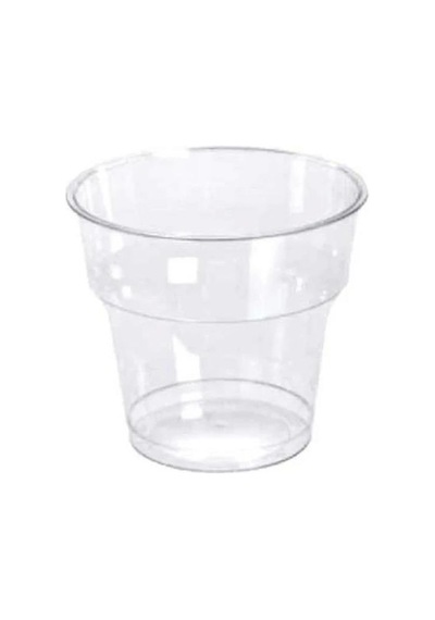 Poppy Şeffaf Plastik Kristal Bardak - 180 Cc. - 180 Ml. - 1000 Adetlik Koli