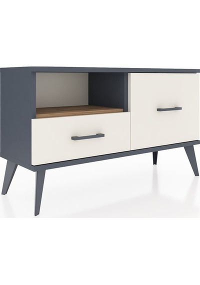 Arges Şifonyer Tek Raflı 2 Çekmeceli 88x30x48 Antrasit-çam/aytaşı Çam/aytaşı Arges Şifonyer Tek Raflı 2 Çekmeceli 88x30x48 Antrasit-çam/aytaşı Çam/aytaşı