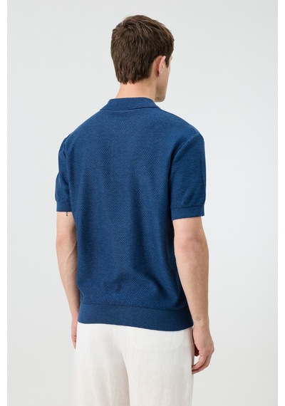 Antioch Dokulu Polo Yaka Triko Erkek T-shirt Lacivert