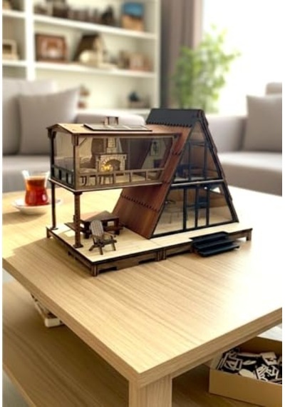 Kendin Yap Maket Ev Kış Evi