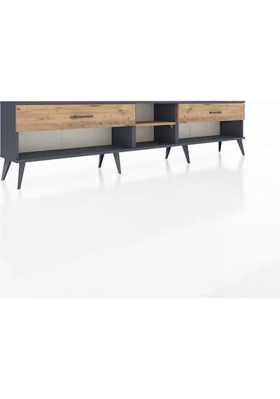 Arges Tv Ünitesi Tek Raflı 2 Çekmeceli 220x30x51 Antrasit-çam Atlas Çam/atlas Çam - Antrasıt Arges Tv Ünitesi Tek Raflı 2 Çekmeceli 220x30x51 Antrasit-çam Atlas Çam/atlas Çam - Antrasıt