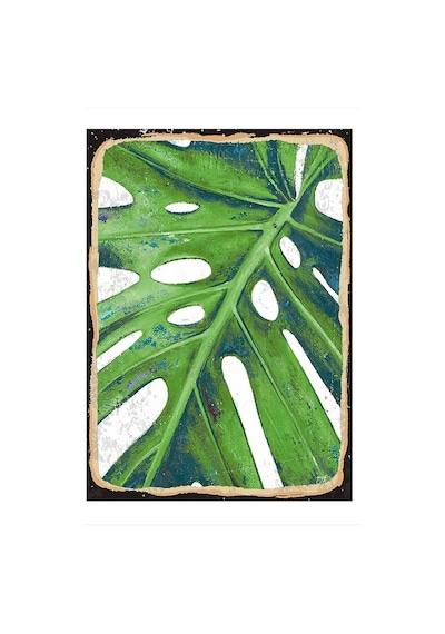 Bedeko Büyük Yaprak Tasarım Mdf Tablo 50 Cm X 70 Cm