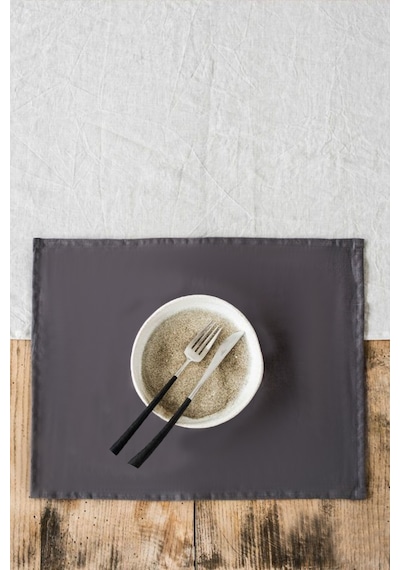 Wellstil Premium Keten Amerikan Servis 2'li 35 x 45 Gri