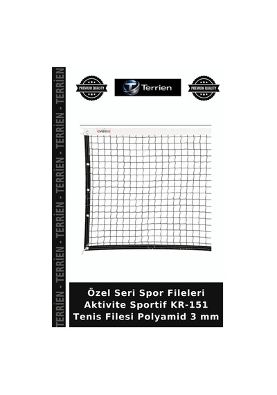 Özel Seri Spor Fileleri Aktivite Sportif Kr-151 Tenis Filesi Polyamid 3 Mm