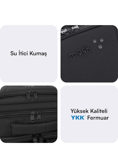 Mack Mce-1213 16 Offıce Pro-4 Eco Notebook Sırt Çantası Siyah