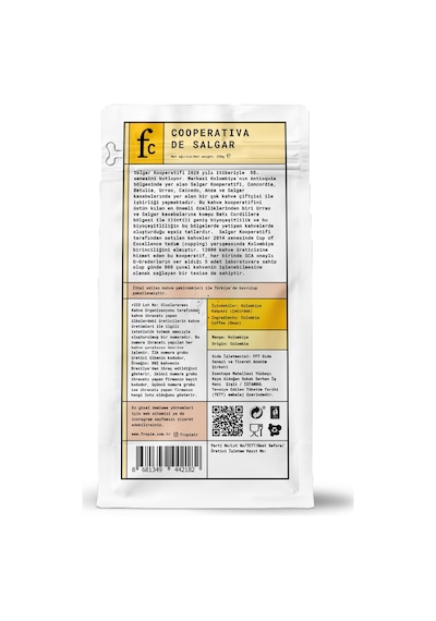 Fropie Nitelikli Kahve Kolombiya Çekirdek 250 G