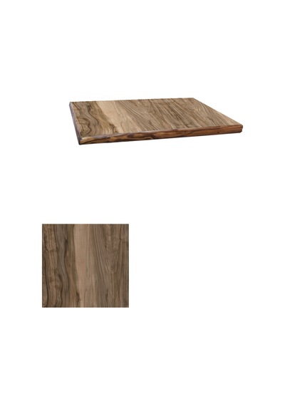 Laminat Masif Kenar Masa Tablası 100x100 - Indiana Shesman Çok Renkli
