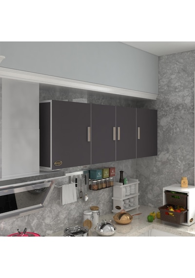 Kenzlife hazır mutfak silvanus gri 060*180*22 mutfak banyo dolabı kapaklı raflı Kenzlife hazır mutfak silvanus gri 060*180*22 mutfak banyo dolabı kapaklı raflı