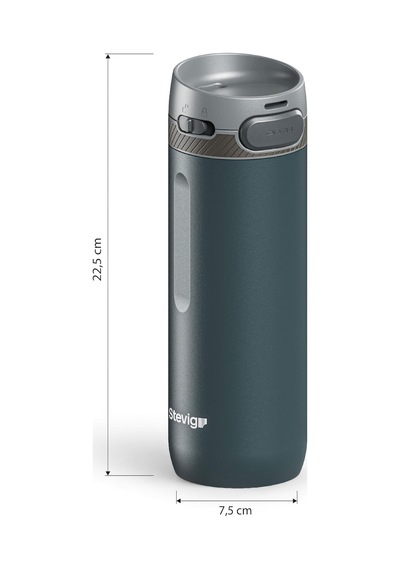 Stevig 4 Action Trigger-control Çelik Termos 500 Ml Dark Navy St-227 Çok Renkli