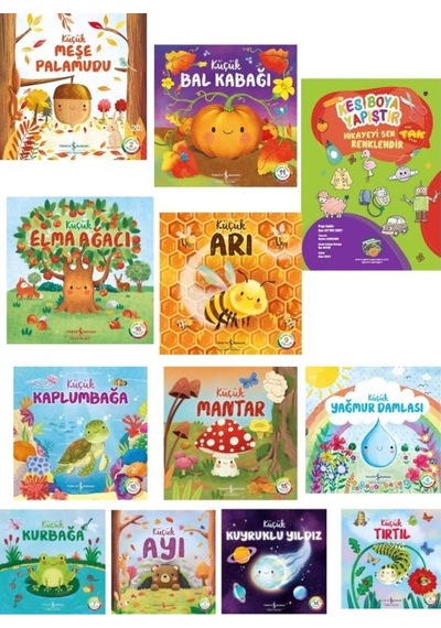 İş Kültür 12 Kitap Doğanın Eşsiz Hikayeleri Set- Kes Boya Yapıştır Etkinlik Kitabı Hediye
