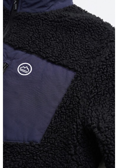 Wrangler Erkek Regular Fit Dik Yaka Tam Fermuarlı Cepli Sherpa Sweatshirt Polar Mont-w2620003 Siyah Wrangler Erkek Regular Fit Dik Yaka Tam Fermuarlı Cepli Sherpa Sweatshirt Polar Mont-w2620003 Siyah