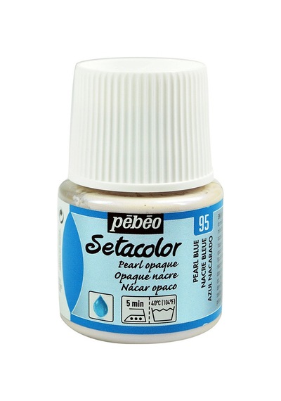 Pebeo Setacolor Opak Kumaş Boyası Yanar Döner 95 Pearl Blue