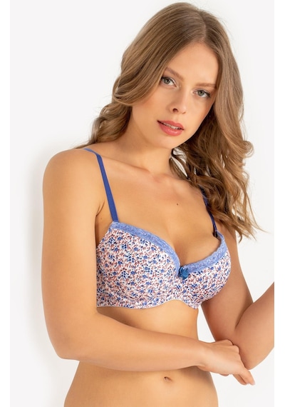 Miorre Floral Push-up Dolgulu Çiçek Desenli Sütyen 001
