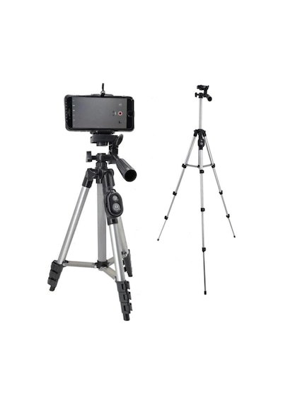 Teknosepetim Telefon Ve Fotoğraf Makinesi Uyumlu Uzaktan Kumandalı Tripod Dk 3888