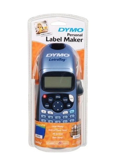 Dymo LetraTag LT-100H Etiketleme Makinesi + Ecotag Plastik Etiket 12 MM